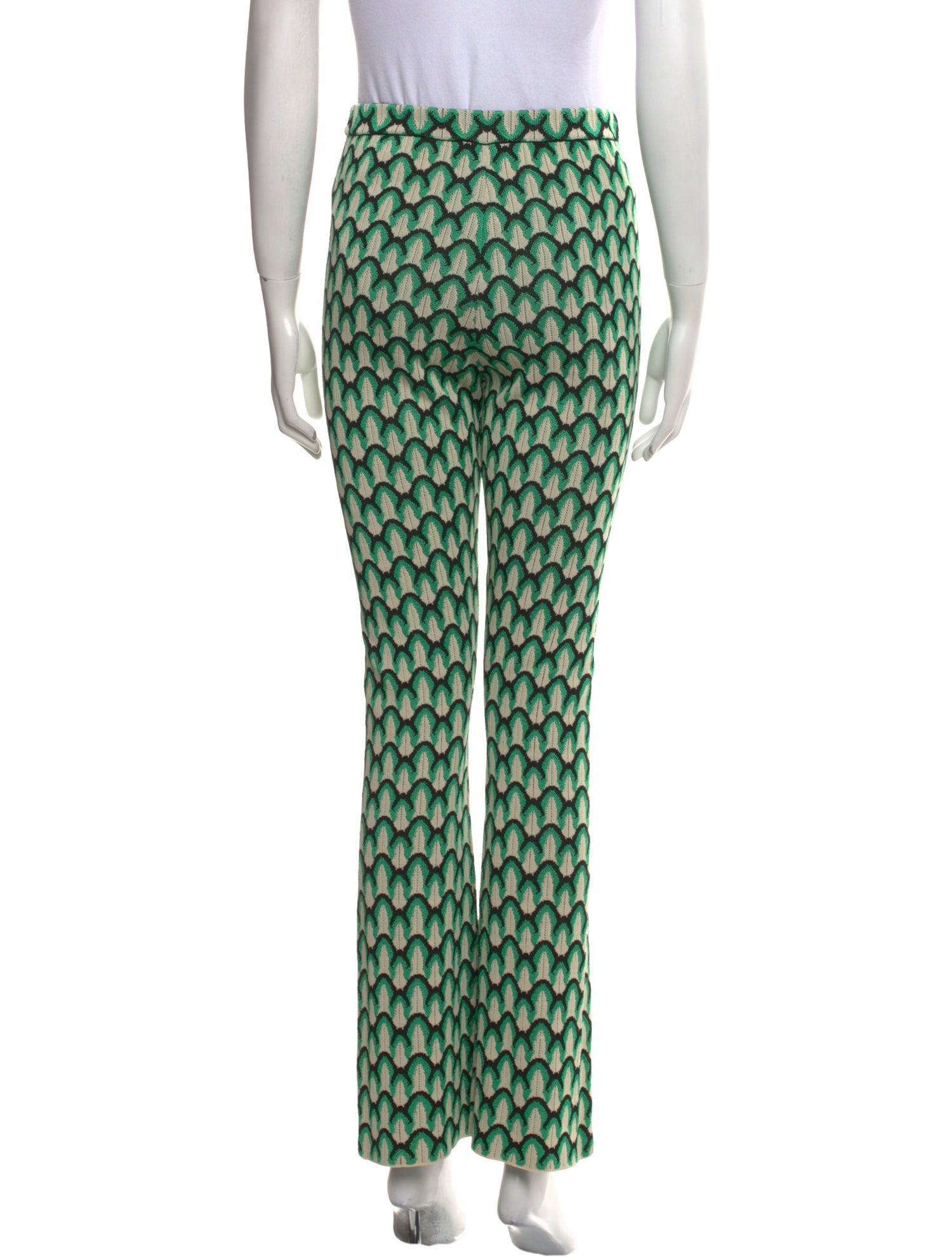 Sandro Printed Straight Leg Pants